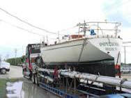 sailboat hauling from texas